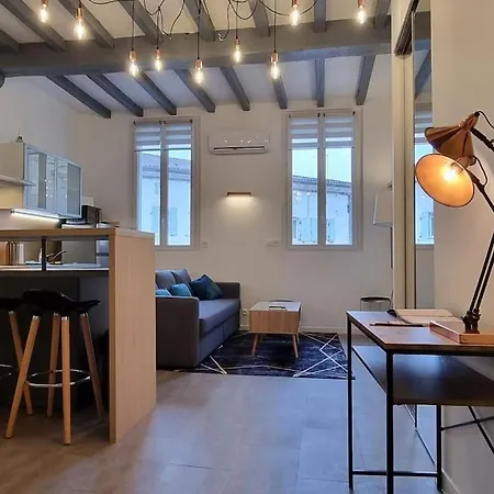 Climatise Le Retro Chic - Entierement Renove En Hyper Centre - Terrasse Et Parking Prive Lejlighed